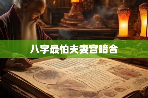 八字最怕夫妻宫暗合 八字最怕夫妻宫暗合