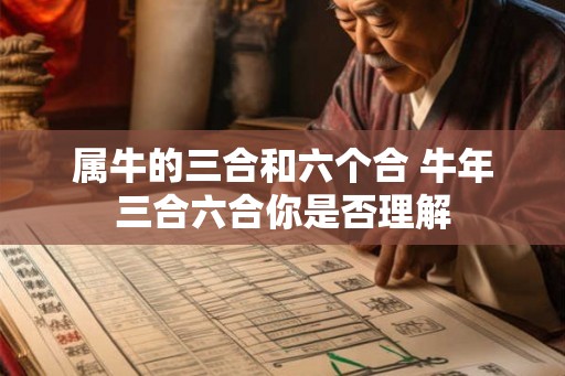 属牛的三合和六个合 牛年三合六合你是否理解