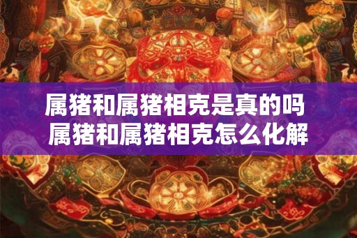 属猪和属猪相克是真的吗 属猪和属猪相克怎么化解