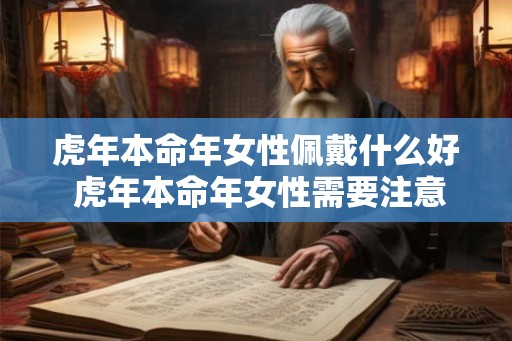 虎年本命年女性佩戴什么好 虎年本命年女性需要注意什么