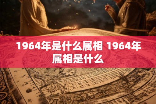 1964年是什么属相 1964年属相是什么