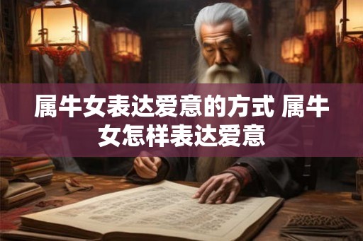 属牛女表达爱意的方式 属牛女怎样表达爱意