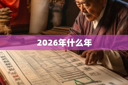 2026年什么年