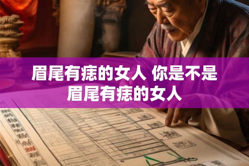 眉尾有痣的女人 你是不是眉尾有痣的女人 眉尾有痣的女人 你是不是眉尾有痣的女人
