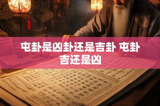 屯卦是凶卦还是吉卦 屯卦吉还是凶