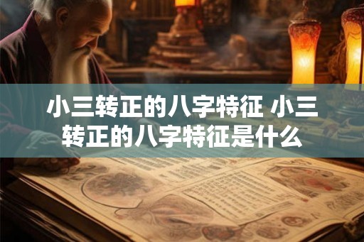 小三转正的八字特征 小三转正的八字特征是什么 小三转正的八字特征 小三转正的八字特征是什么