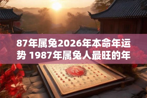87年属兔2026年本命年运势 1987年属兔人最旺的年龄