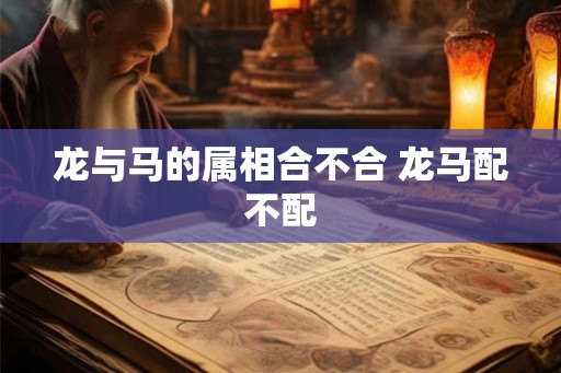 龙与马的属相合不合 龙马配不配