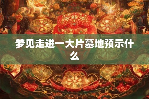 梦见走进一大片墓地预示什么