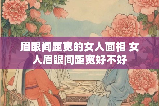 眉眼间距宽的女人面相 女人眉眼间距宽好不好