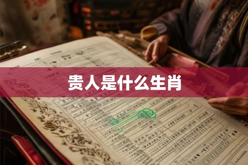 贵人是什么生肖