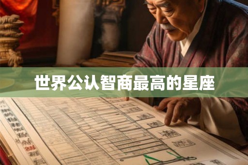 世界公认智商最高的星座