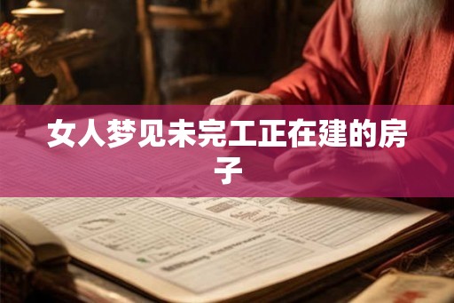 女人梦见未完工正在建的房子 女人梦见未完工正在建的房子