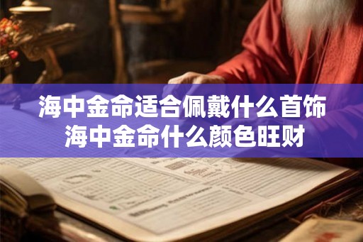 海中金命适合佩戴什么首饰 海中金命什么颜色旺财