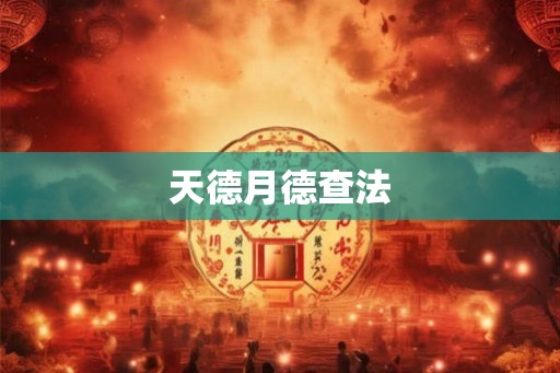 天德月德查法 天德月德查法