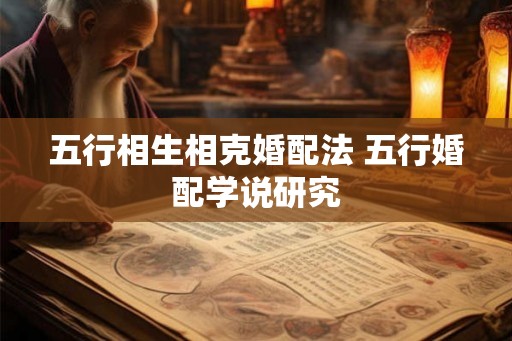 五行相生相克婚配法 五行婚配学说研究