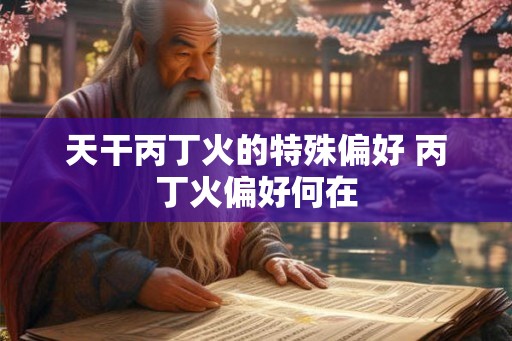 天干丙丁火的特殊偏好 丙丁火偏好何在