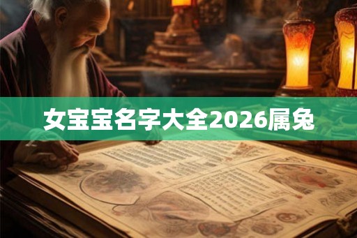 女宝宝名字大全2026属兔