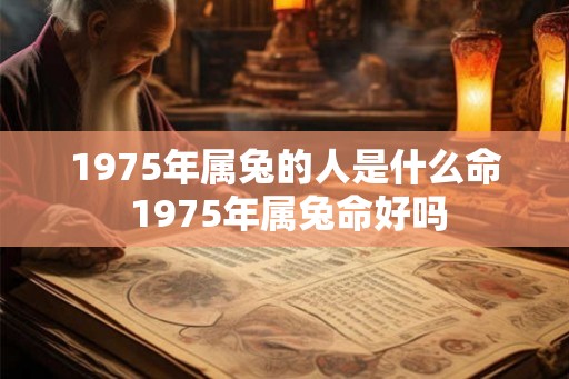 1975年属兔的人是什么命 1975年属兔命好吗