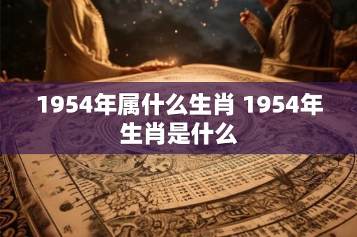 1954年属什么生肖 1954年生肖是什么
