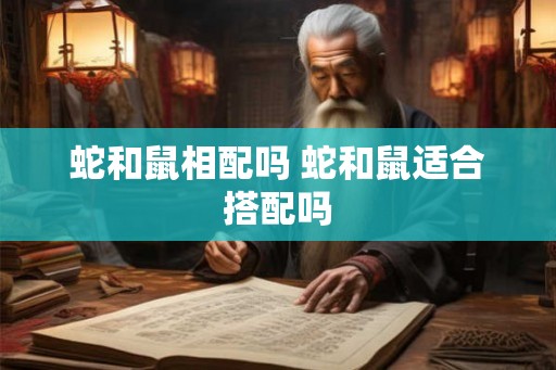 蛇和鼠相配吗 蛇和鼠适合搭配吗