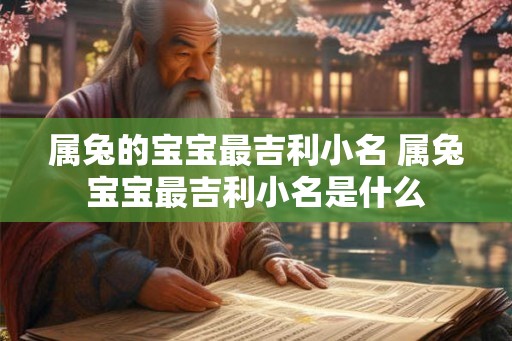 属兔的宝宝最吉利小名 属兔宝宝最吉利小名是什么
