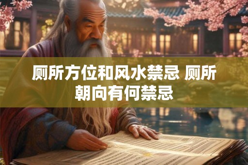 厕所方位和风水禁忌 厕所朝向有何禁忌