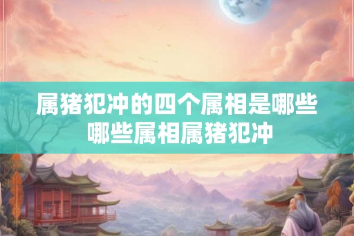 属猪犯冲的四个属相是哪些 哪些属相属猪犯冲