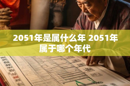 2051年是属什么年 2051年属于哪个年代 2051年是属什么年 2051年属于哪个年代