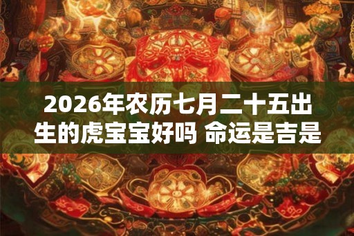 2026年农历七月二十五出生的虎宝宝好吗 命运是吉是凶