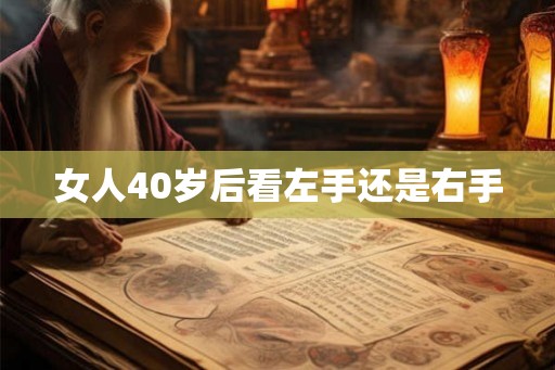 女人40岁后看左手还是右手