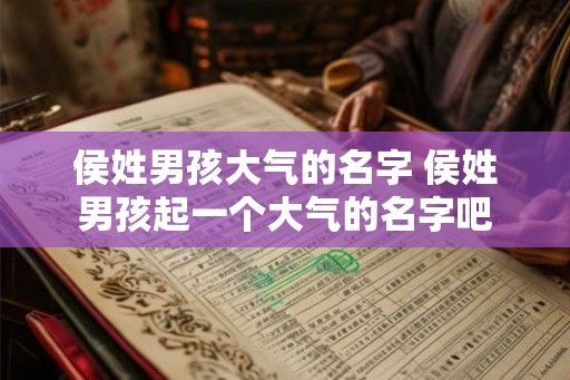 侯姓男孩大气的名字 侯姓男孩起一个大气的名字吧
