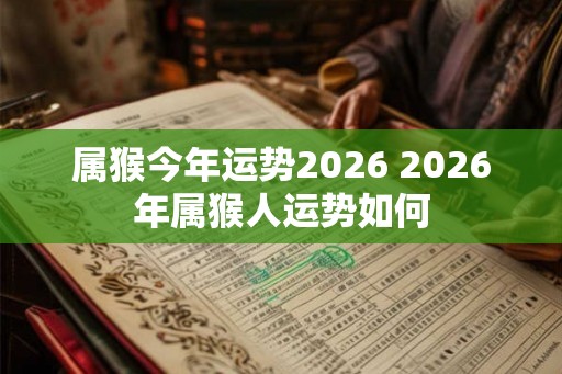 属猴今年运势2026 2026年属猴人运势如何
