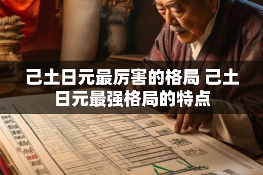 己土日元最厉害的格局 己土日元最强格局的特点