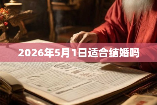 2026年5月1日适合结婚吗