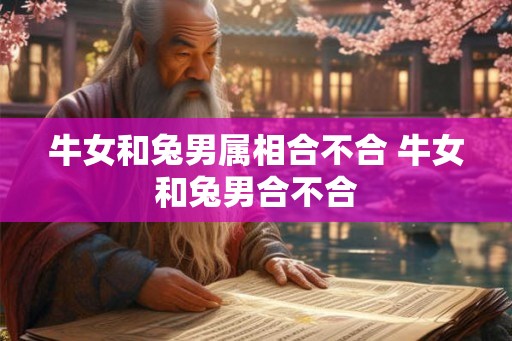 牛女和兔男属相合不合 牛女和兔男合不合