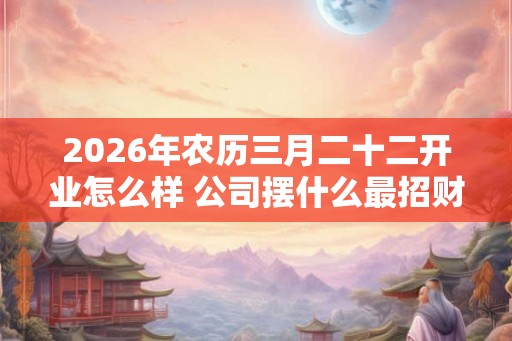 2026年农历三月二十二开业怎么样 公司摆什么最招财