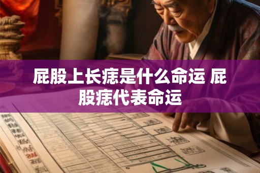 屁股上长痣是什么命运 屁股痣代表命运