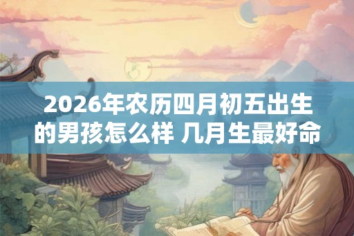 2026年农历四月初五出生的男孩怎么样 几月生最好命