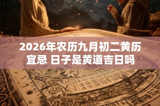 2026年农历九月初二黄历宜忌 日子是黄道吉日吗 2026年农历九月初二黄历宜忌 日子是黄道吉日吗