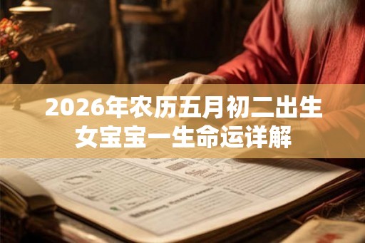 2026年农历五月初二出生女宝宝一生命运详解 2026年农历五月初二出生女宝宝一生命运详解