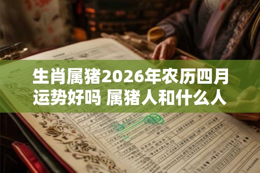 生肖属猪2026年农历四月运势好吗 属猪人和什么人配