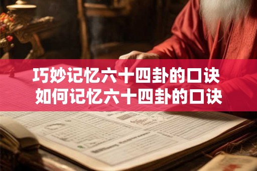 巧妙记忆六十四卦的口诀 如何记忆六十四卦的口诀
