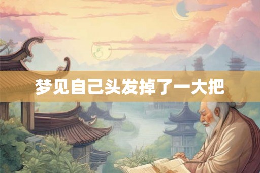 梦见自己头发掉了一大把