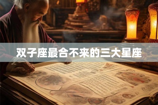 双子座最合不来的三大星座