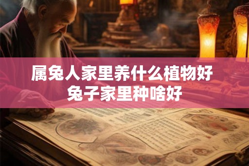 属兔人家里养什么植物好 兔子家里种啥好
