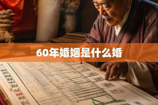 60年婚姻是什么婚