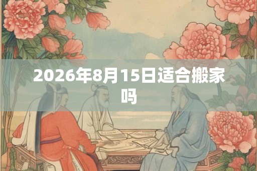 2026年8月15日适合搬家吗