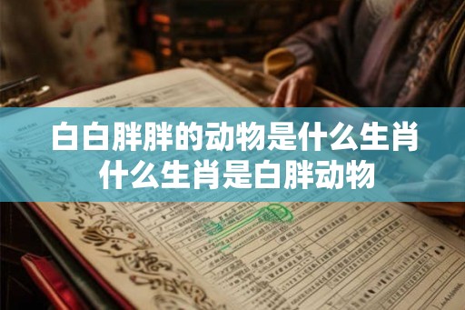 白白胖胖的动物是什么生肖 什么生肖是白胖动物