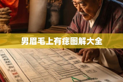 男眉毛上有痣图解大全